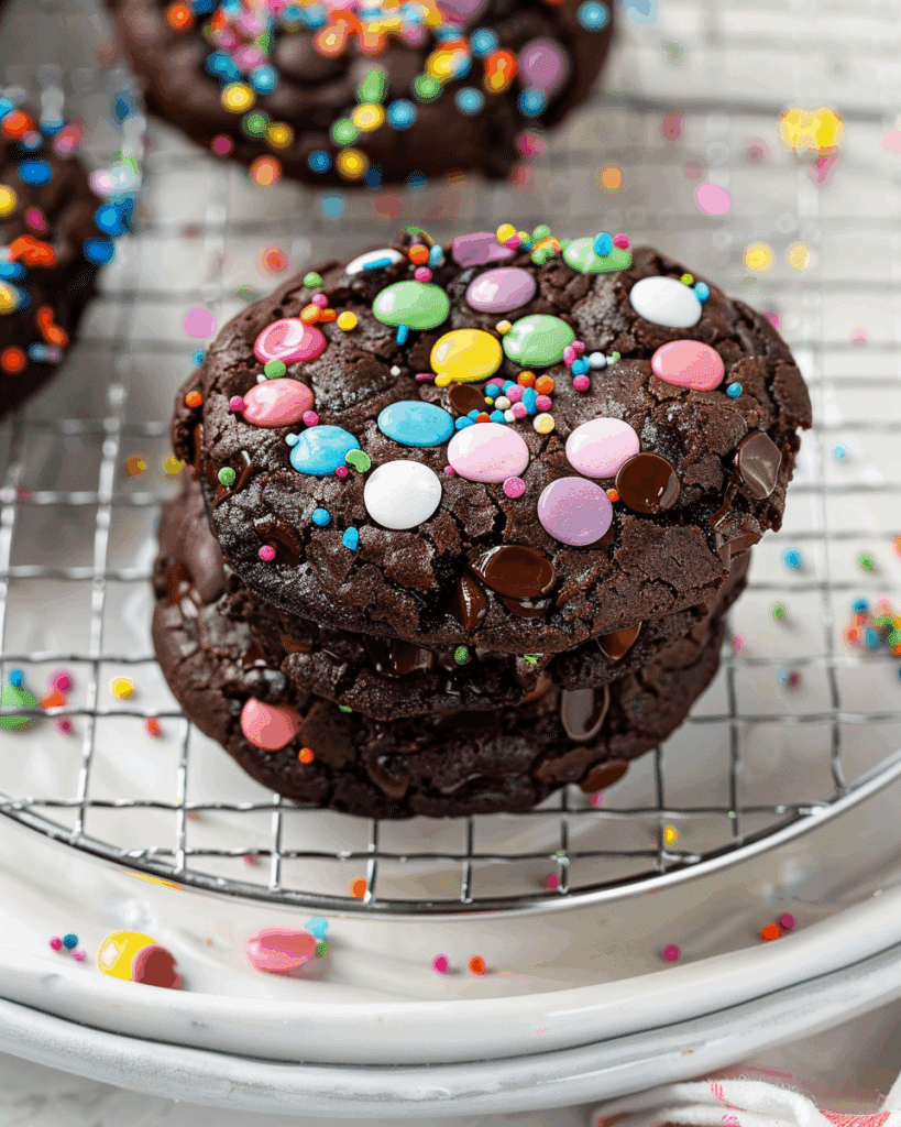 Gluten-Free Cosmic Brownie Cookies