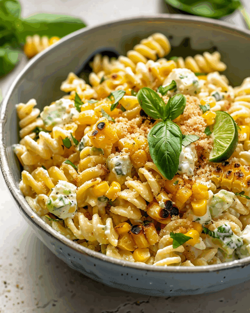 Creamy Street Corn Pasta Salad