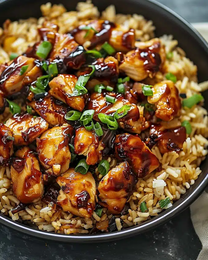 Honey BBQ Chicken Rice