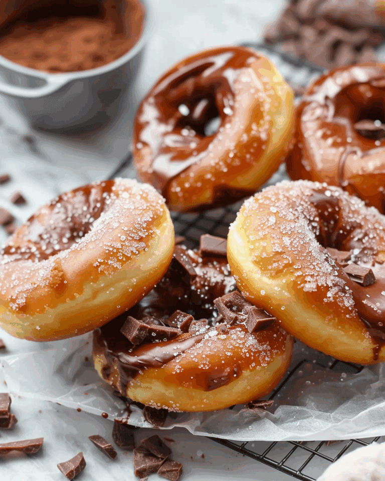 Sugar Donuts Filled With Chocolate