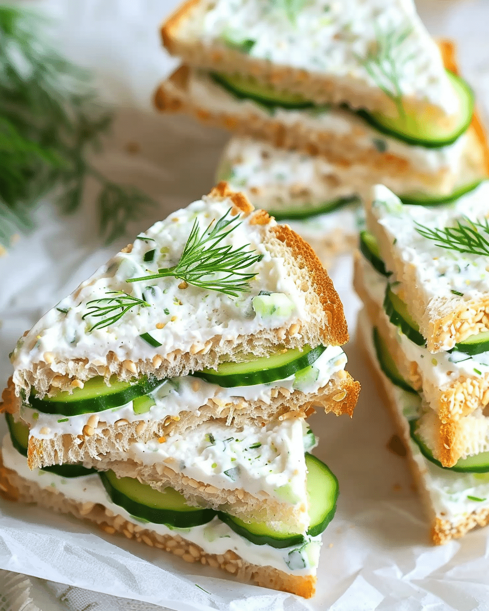 Mini Cucumber Sandwiches
