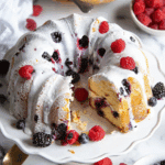 Blueberry Raspberry Pound Cake