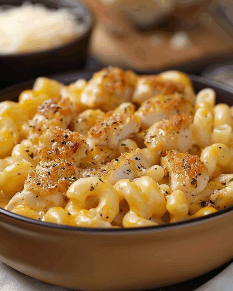 Creamy Honey Pepper Chicken Mac and Cheese Delight