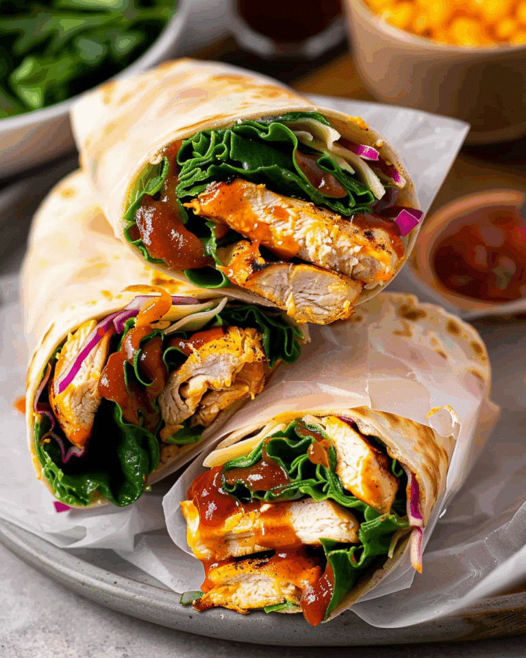 Easy 10-Minute BBQ Chicken Wrap Recipe
