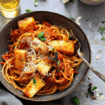 Easy Halloumi Pasta with Rich Tomato Sauce