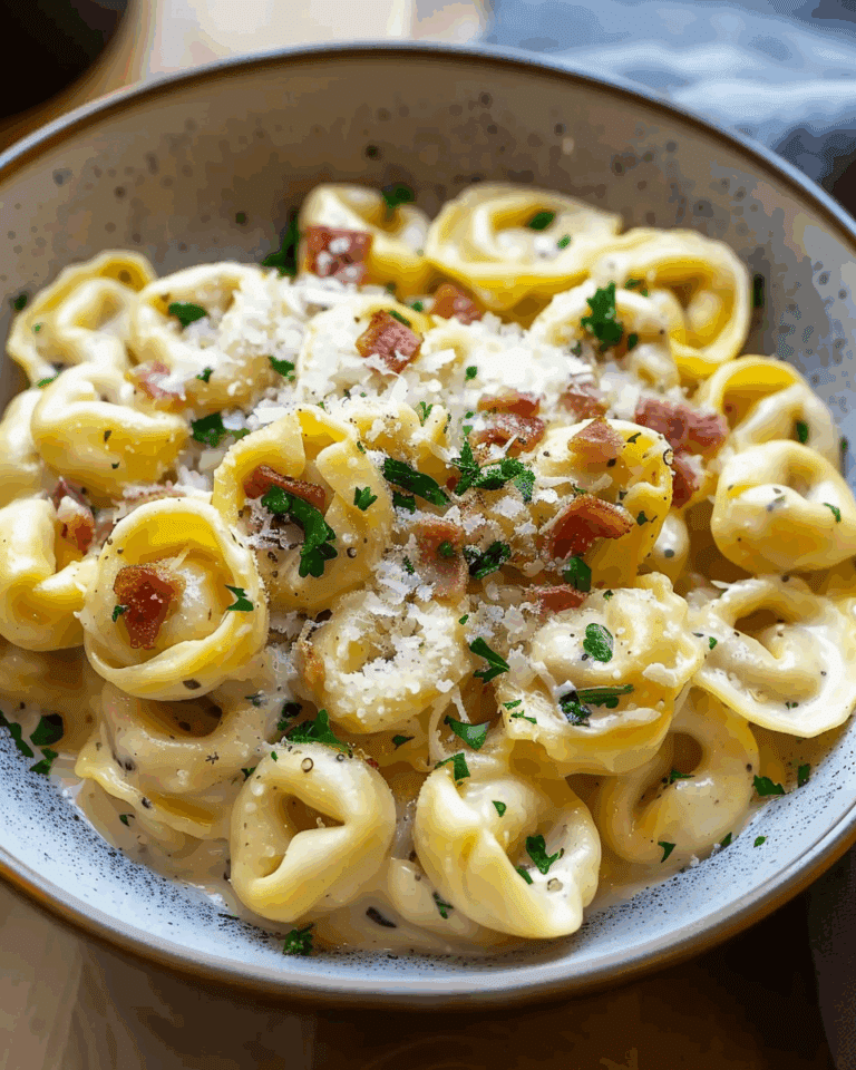 Creamy Tortellini Carbonara Recipe