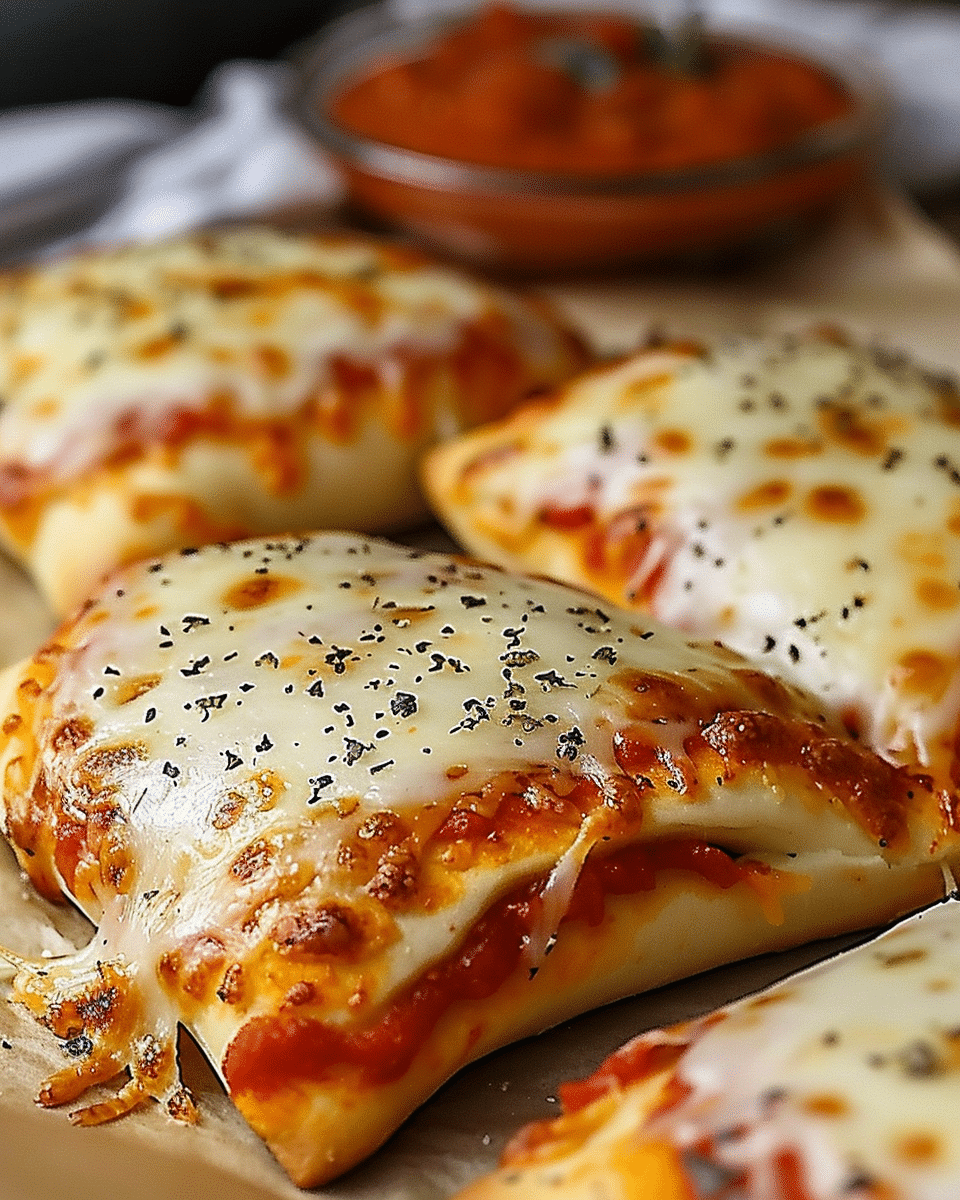 Homemade Easy Cheesy Pizza Pockets