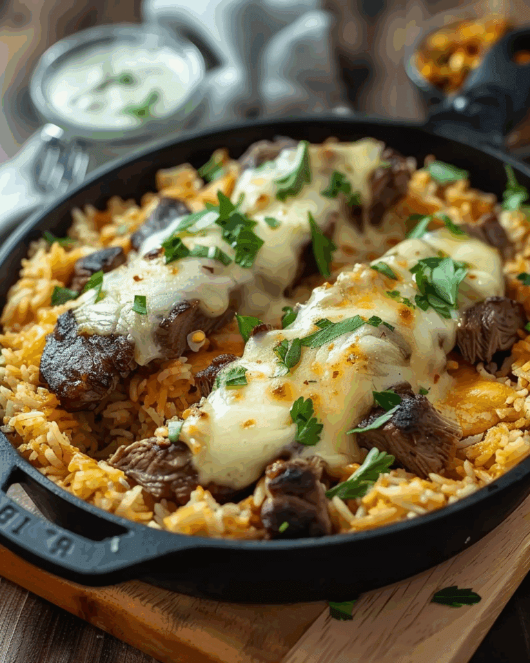 The Best Cheese Steak & Rice Recipe
