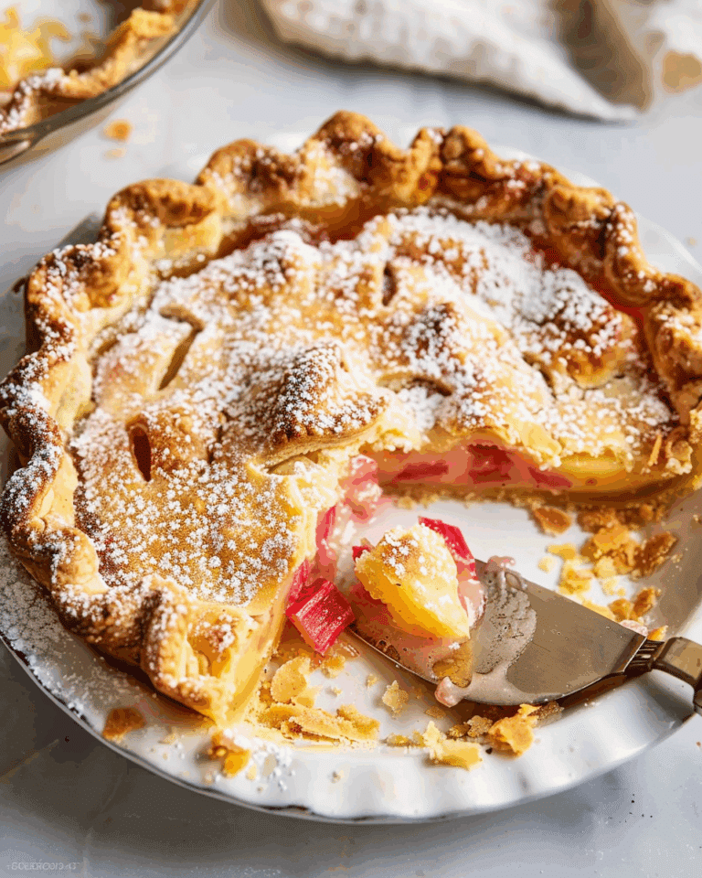 Rhubarb Custard Pie