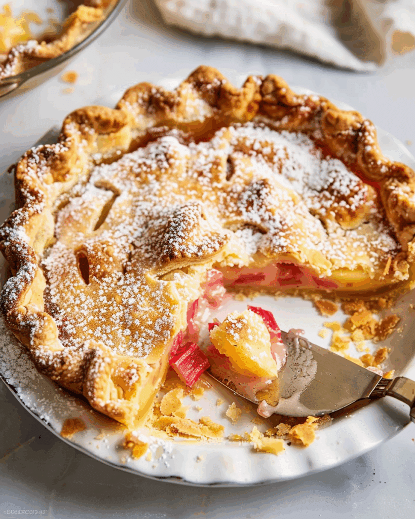 Rhubarb Custard Pie