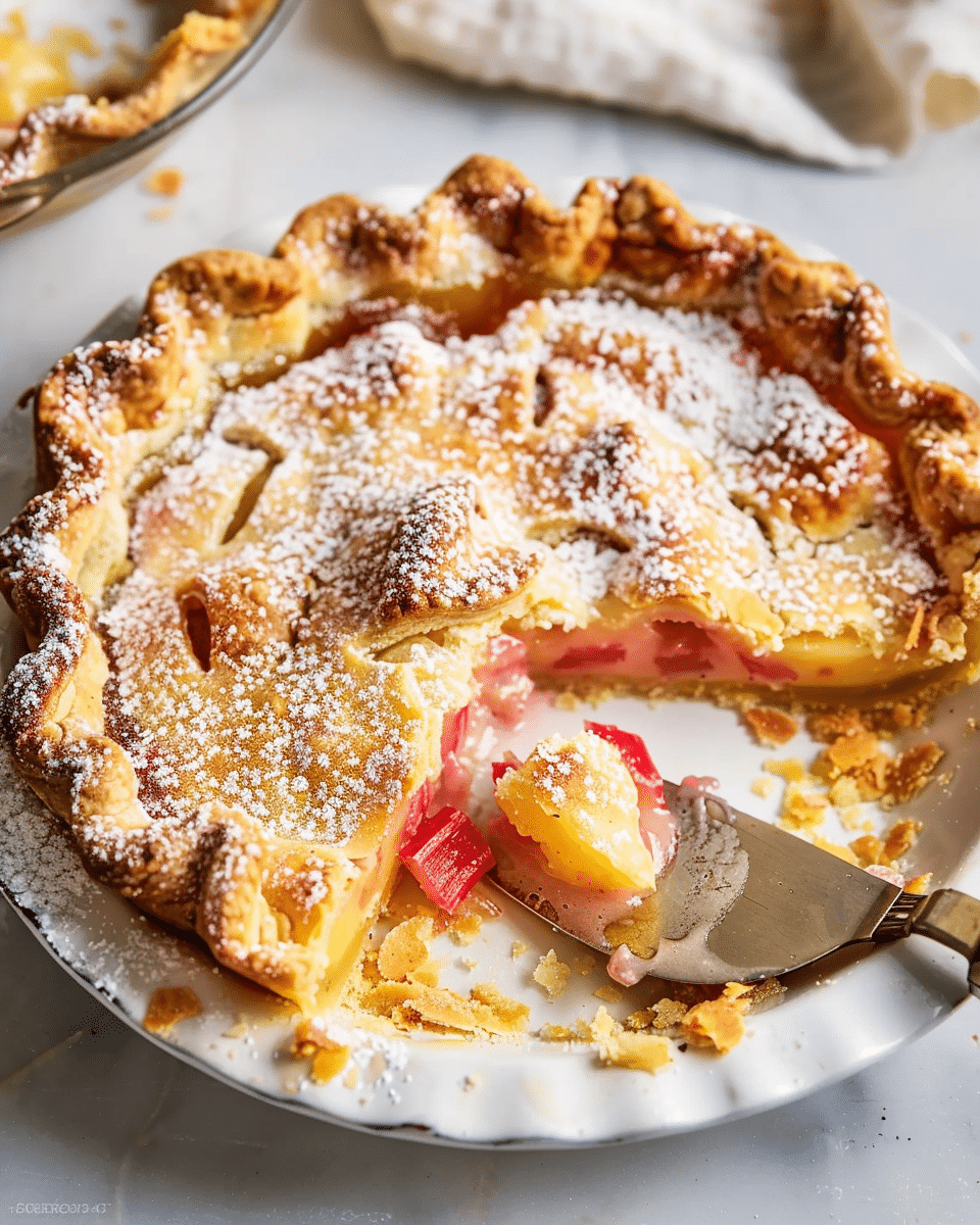 Rhubarb Custard Pie