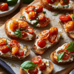 Slow-Roasted Cherry Tomato Bruschetta