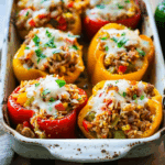 Stuffed Bell Peppers with Turkey and Rice