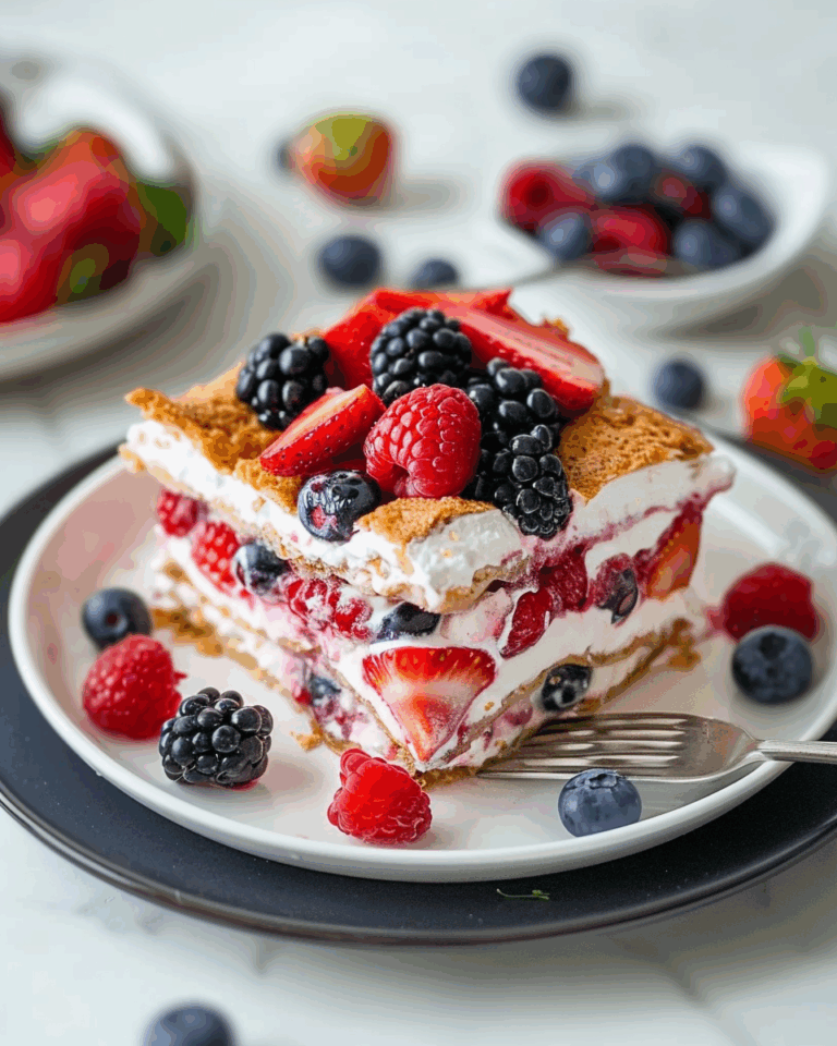 The Best Summer Berry Lasagna