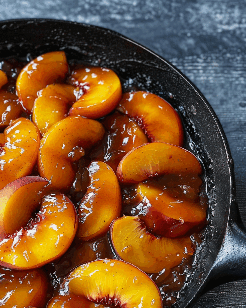 Caramelized Skillet Peaches