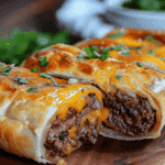 Easy Garlic Butter Beef Cheeseburger Rollups