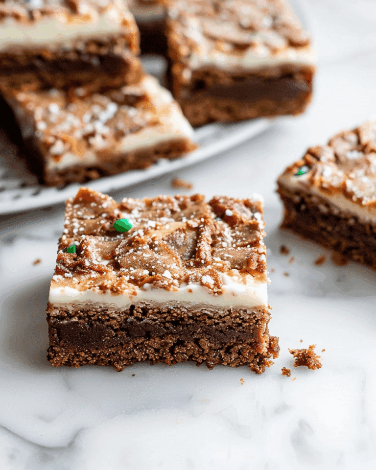 Gingerbread Cookie Bars