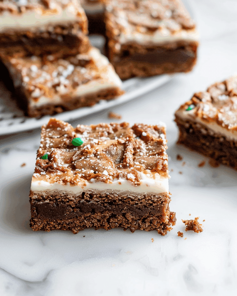 Gingerbread Cookie Bars