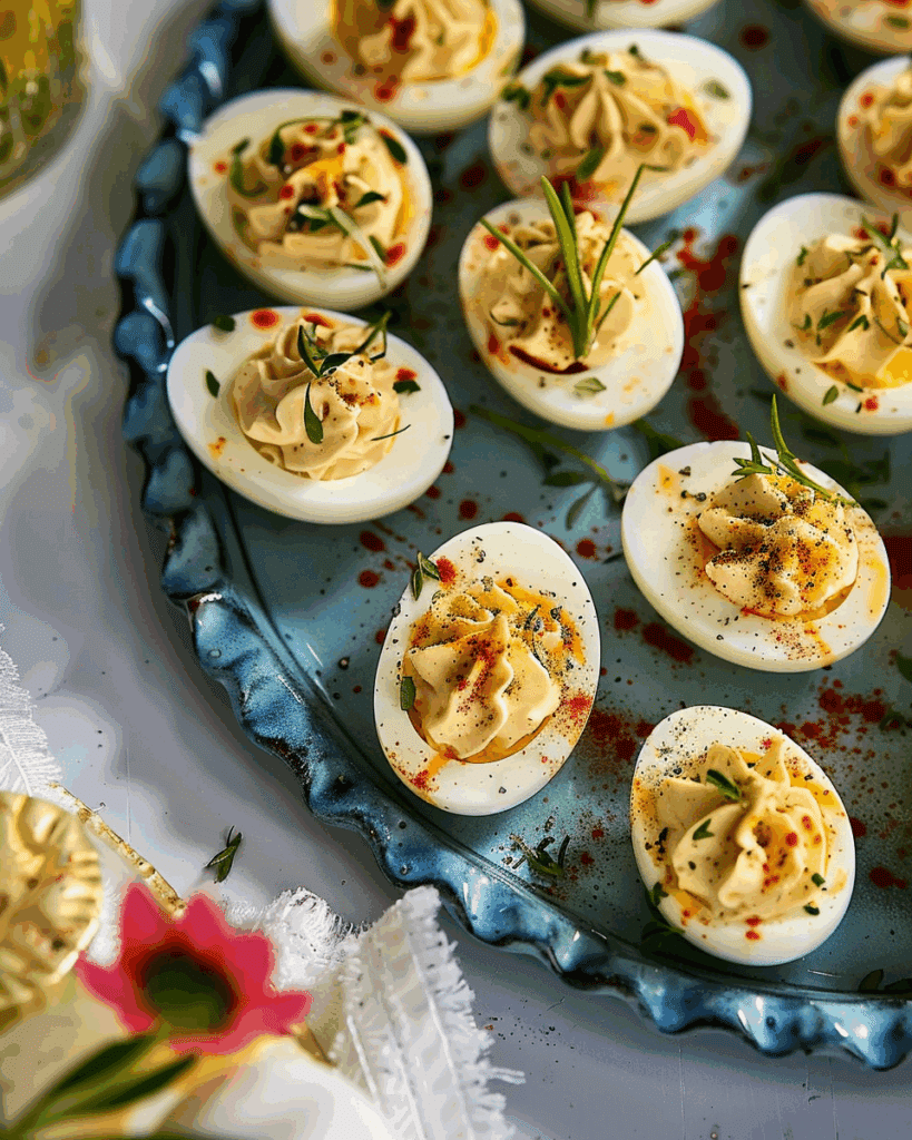 Grilled Deviled Eggs