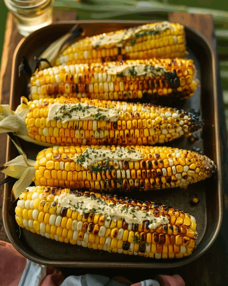 The Best Grilled Corn on the Cob with Garlic Herb Butter