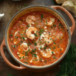 Shrimp Saganaki Soup