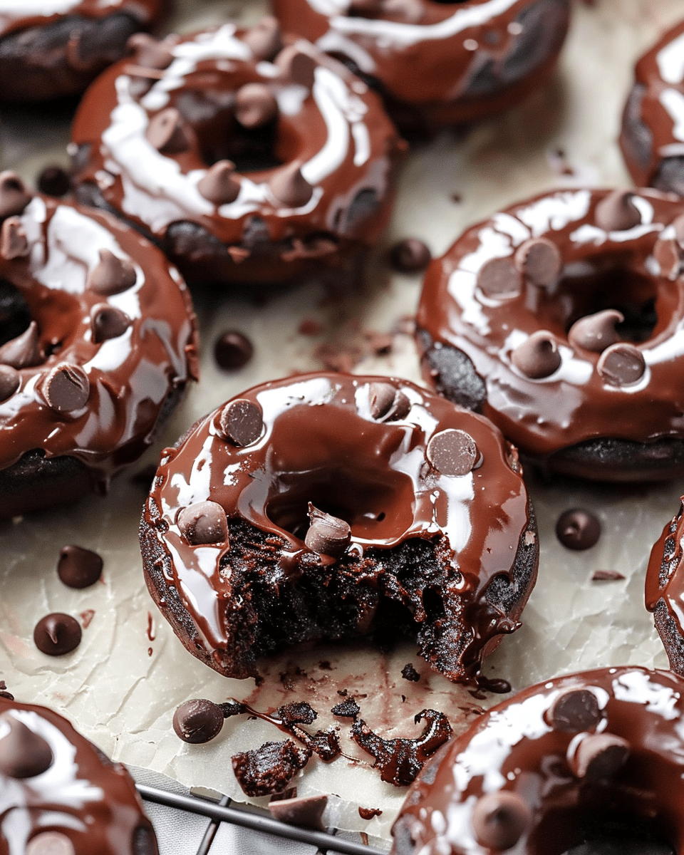 Baked Chocolate Donuts