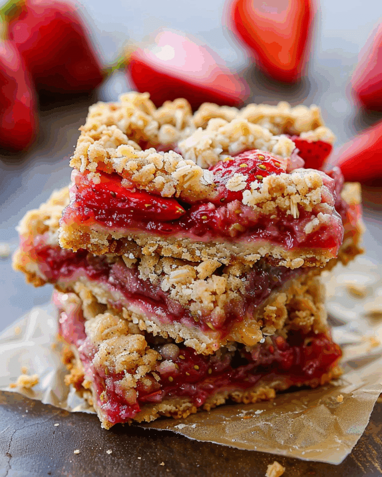 Strawberry Crumble Bars