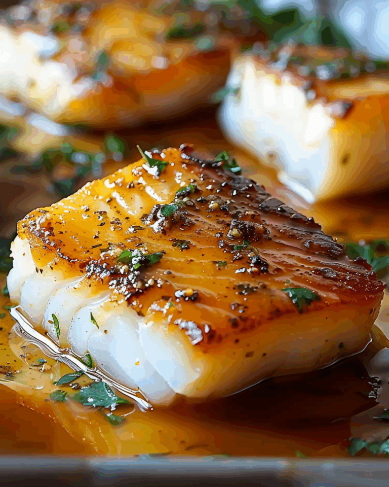 Baked Honey‑Marinated Cod