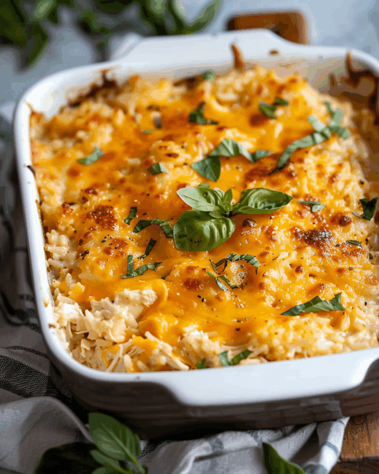 Cheesy Chicken and Rice Casserole