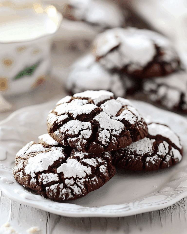 Chocolate Crinkle Cookies (Eggless)