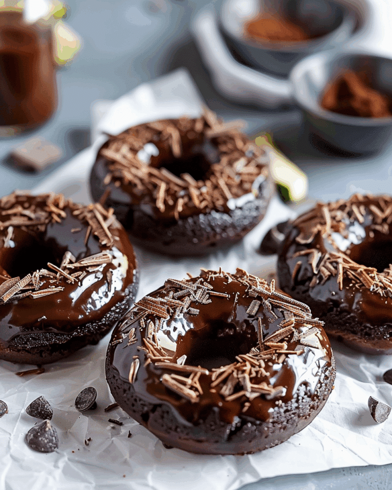 Chocolate Zucchini Donuts