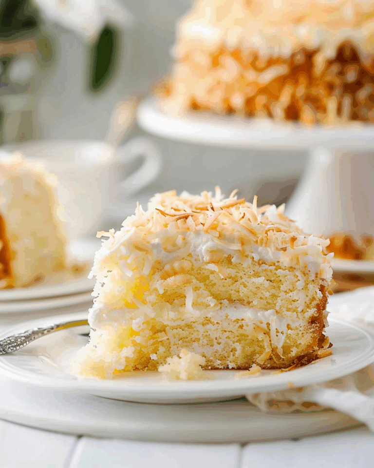 Coconut Custard Cake