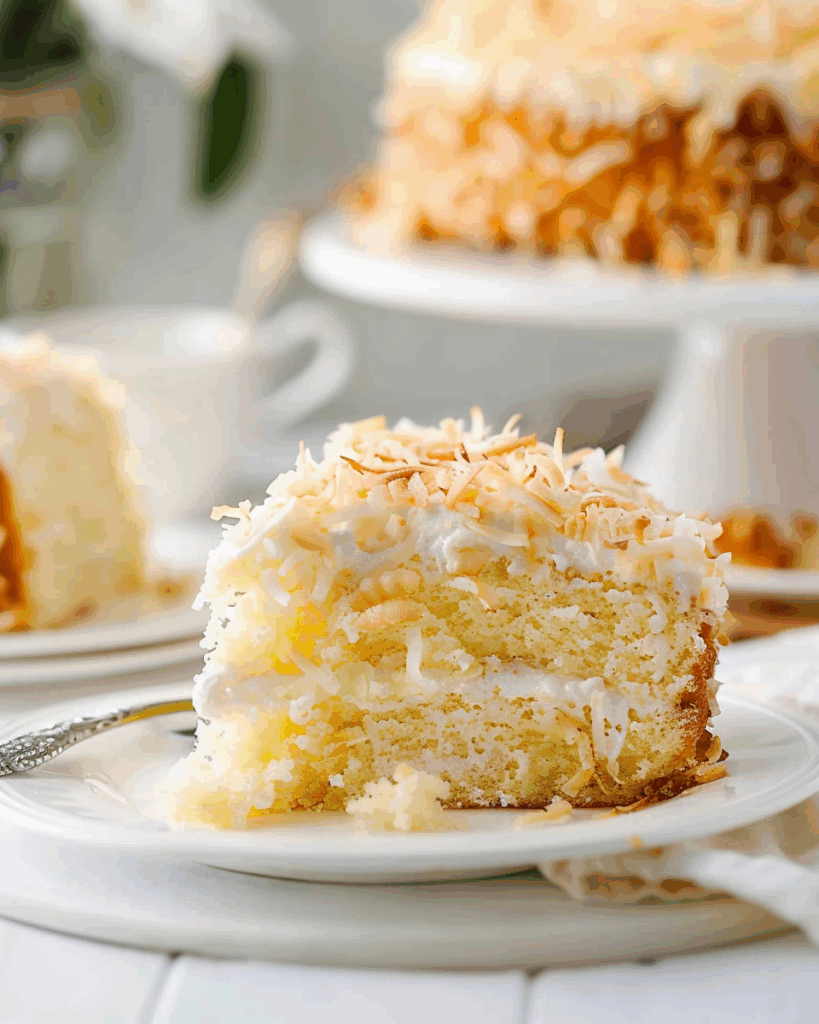 Coconut Custard Cake