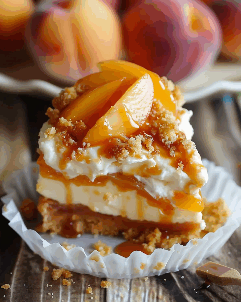 Peach Cobbler Cheesecake
