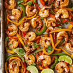 Sheet Pan Shrimp Fajitas