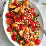 Tomato, Peach, and Corn Salad Recipe