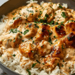 Creamy Smothered Chicken and Rice Recipe