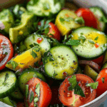 Cucumber, Tomato & Avocado Salad