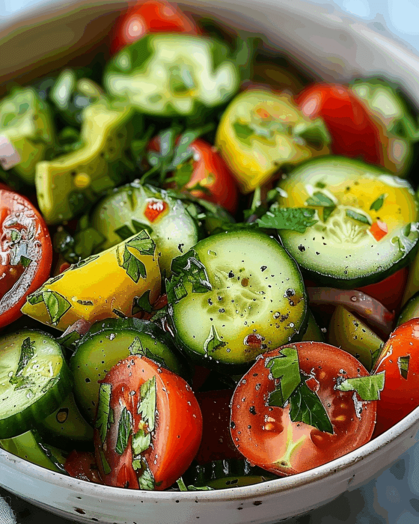 Cucumber, Tomato & Avocado Salad
