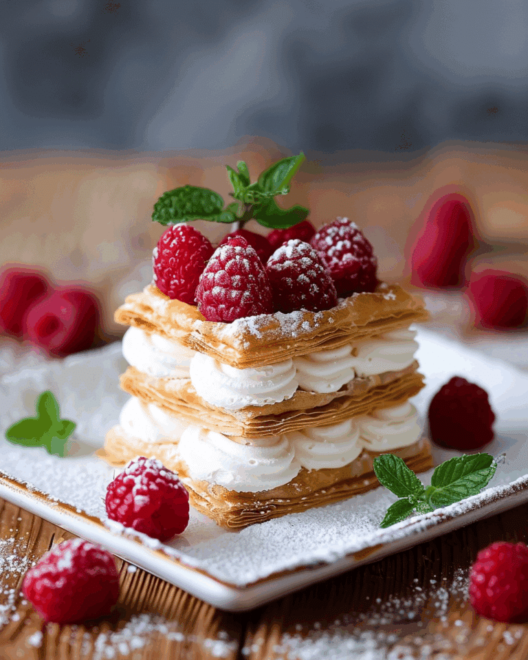 Raspberry Mille‑Feuille Cookies