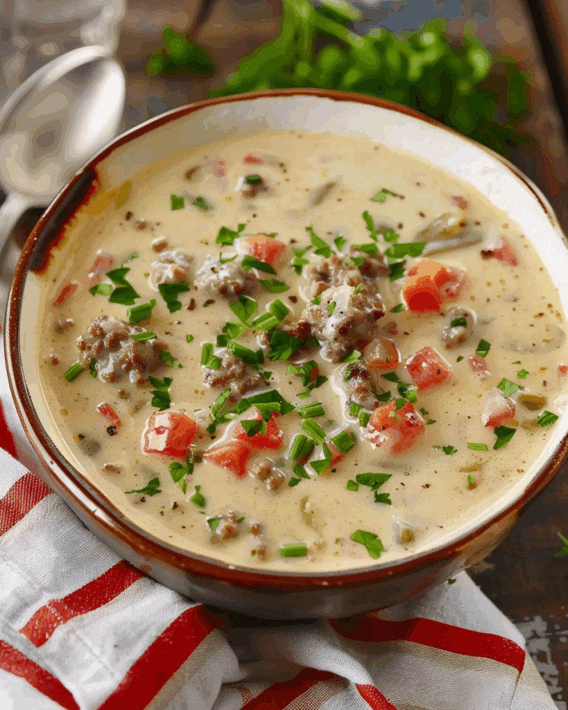 Cheeseburger Soup