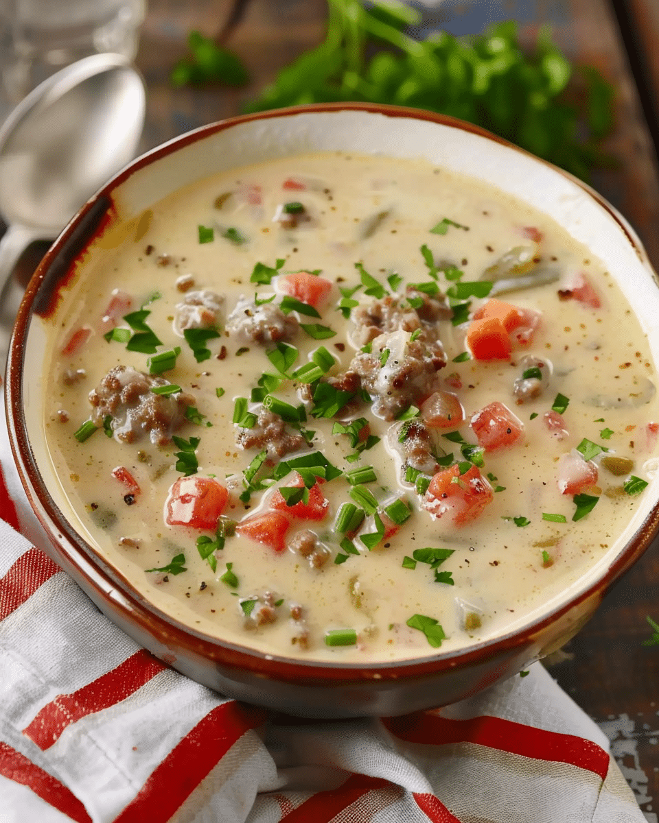 Cheeseburger Soup