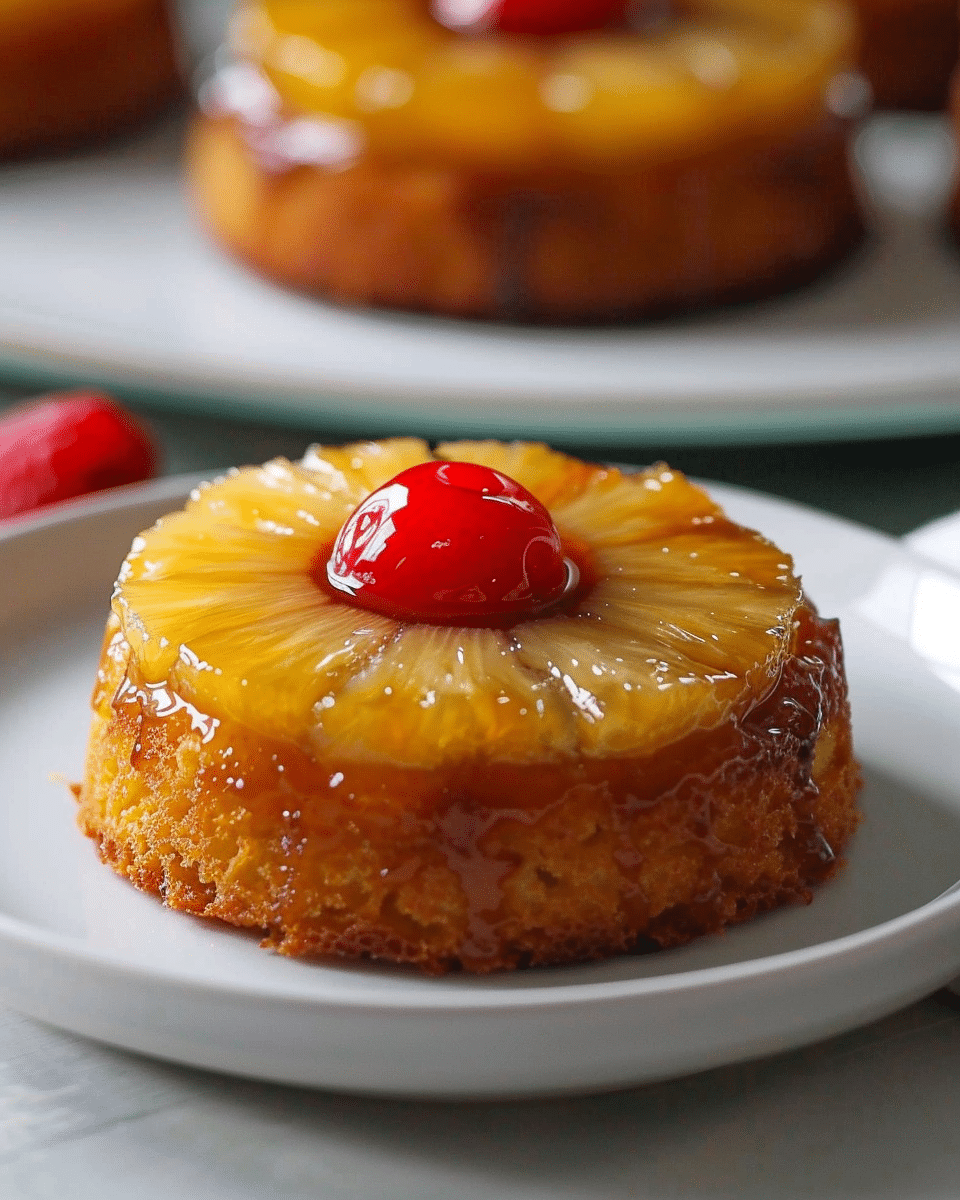 Mini Pineapple Upside Down Cake Recipe