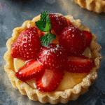 Strawberry, Honey, and Lemon Curd Tartlet