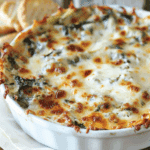 Three-Cheese Spinach Artichoke Dip
