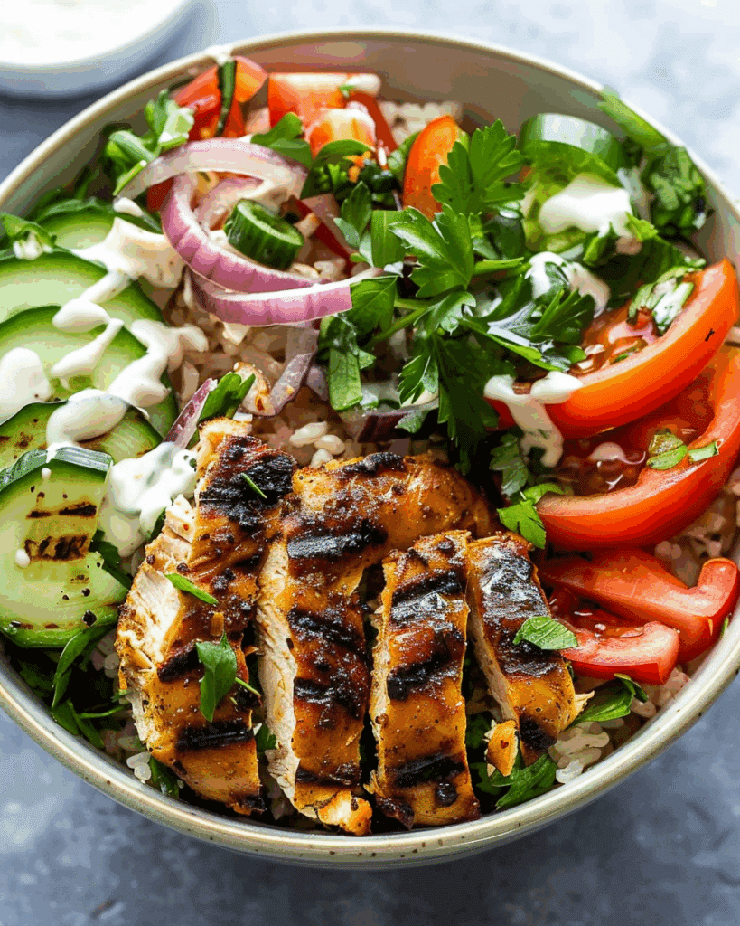 Quick & Easy Healthy Chicken Shawarma Bowl Recipe