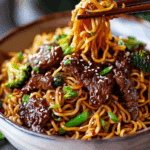Sticky Beef Noodles