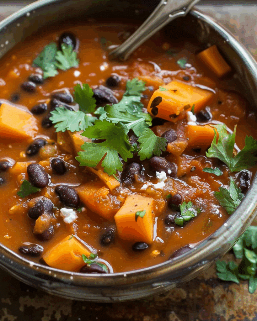 Sweet Potato and Black Bean Soup
