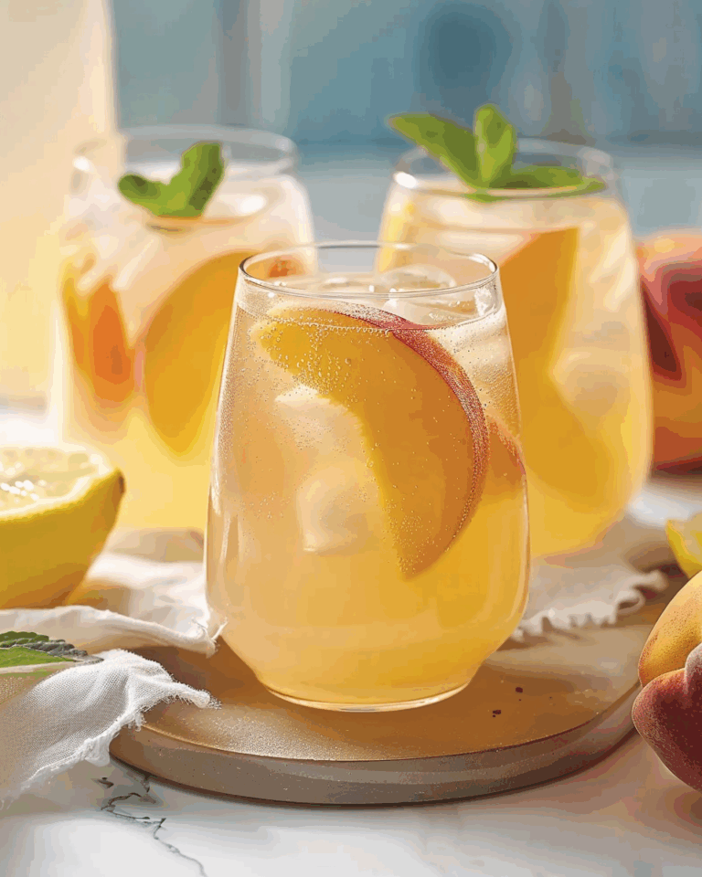 Homemade Peach Lemonade: A Refreshing Summer Drink