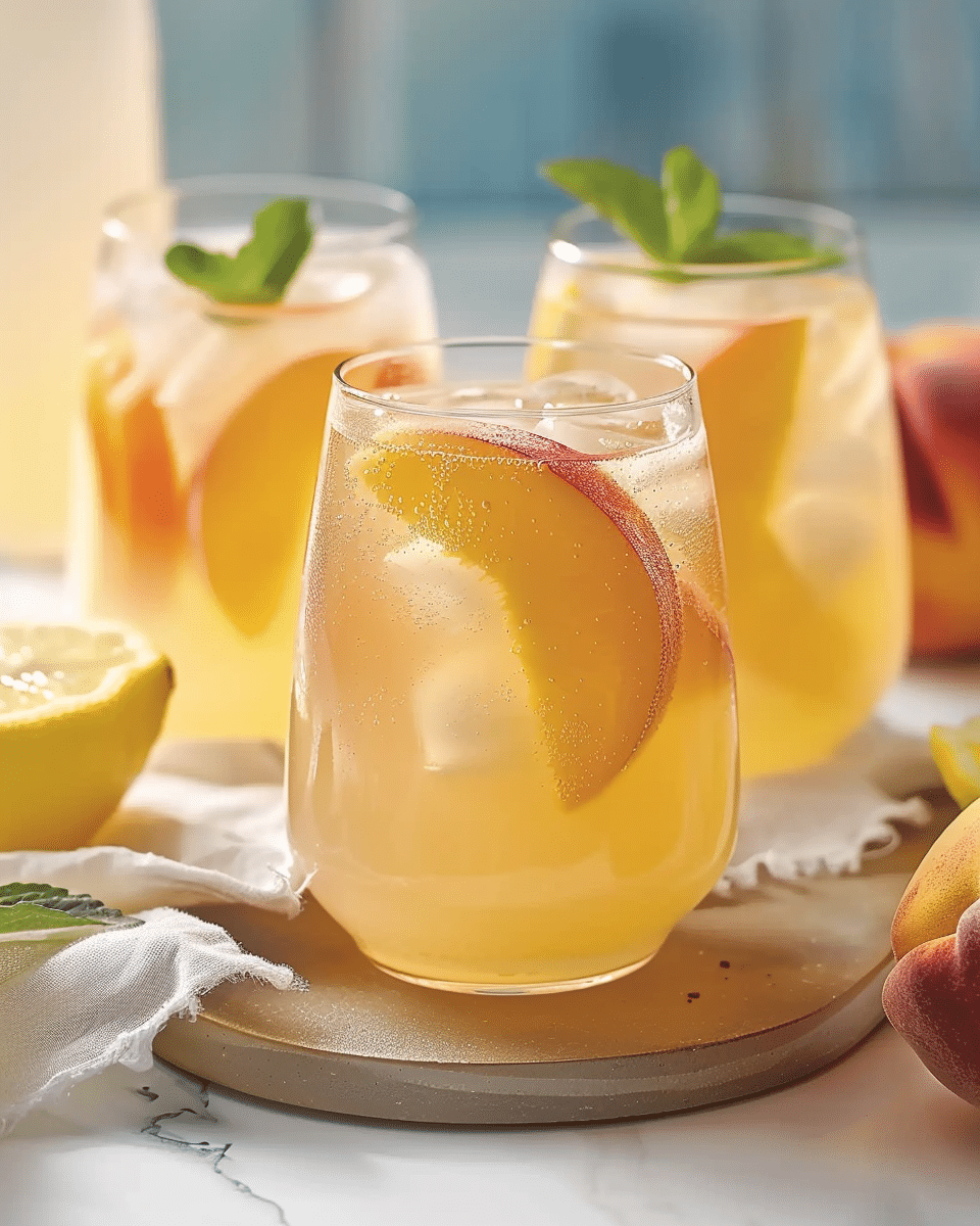 Homemade Peach Lemonade: A Refreshing Summer Drink